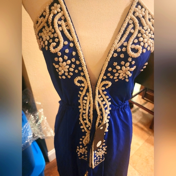 NWT Manish Vaid Beaded Dress - Picture 2 of 6